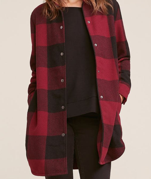 Bb dakota eldridge on sale plaid coat canada